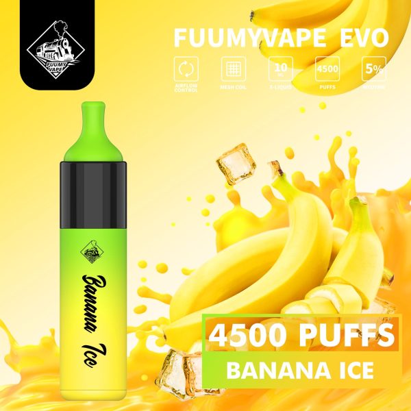 Fuumy Vape Evo 4500 Puffs Disposable Vape in UAE - Banana Ice