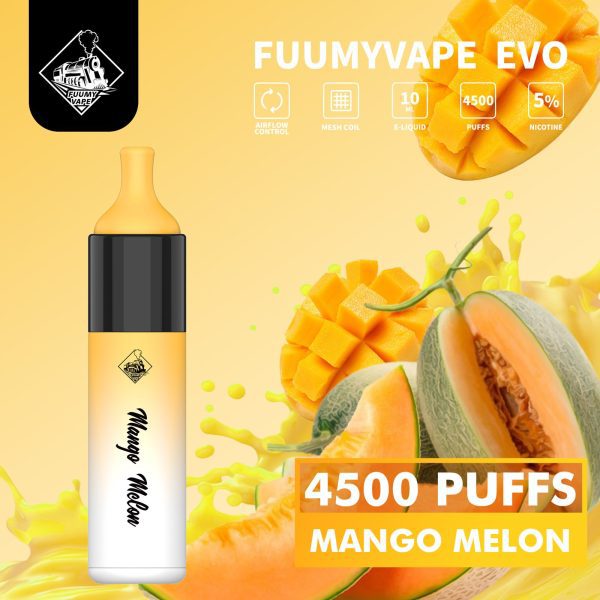 Fuumy Vape Evo 4500 Puffs Disposable Vape in UAE - Mango Melon