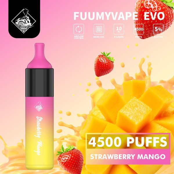 Fuumy Vape Evo 4500 Puffs Disposable Vape in UAE - Strawberry Mango