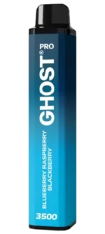 Vapes Bars Ghost Pro 3500 Puffs Blueberry Raspberry Blackberry