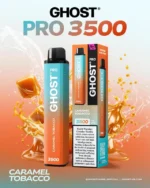Vapes Bars Ghost Pro 3500 Puffs Caramel Tobacco