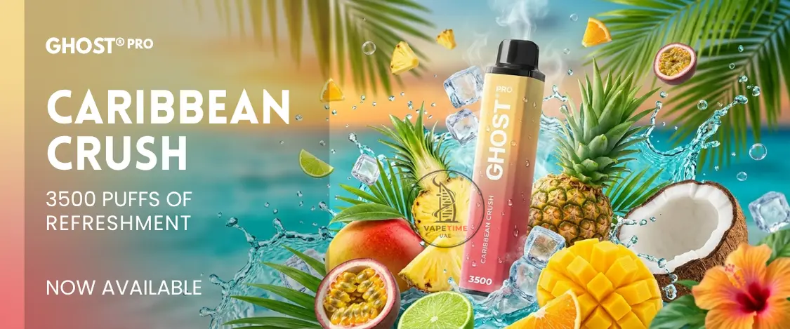 Vapes Bars Ghost Pro 3500 Puffs CaribbeanCrush Vapes Bars Ghost Pro 3500 Puffs CaribbeanCrush