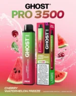 Vapes Bars Ghost Pro 3500 Puffs Cherry Watermelon Freeze