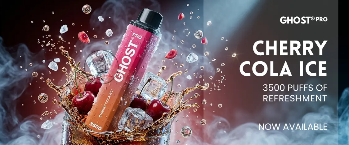 Vapes Bars Ghost Pro 3500 Puffs CherryColaIce Vapes Bars Ghost Pro 3500 Puffs CherryColaIce
