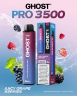 Vapes Bars Ghost Pro 3500 Puffs Juicy Grape Berries