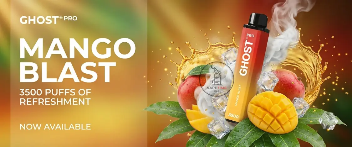 Vapes Bars Ghost Pro 3500 Puffs MangoBlast Vapes Bars Ghost Pro 3500 Puffs MangoBlast