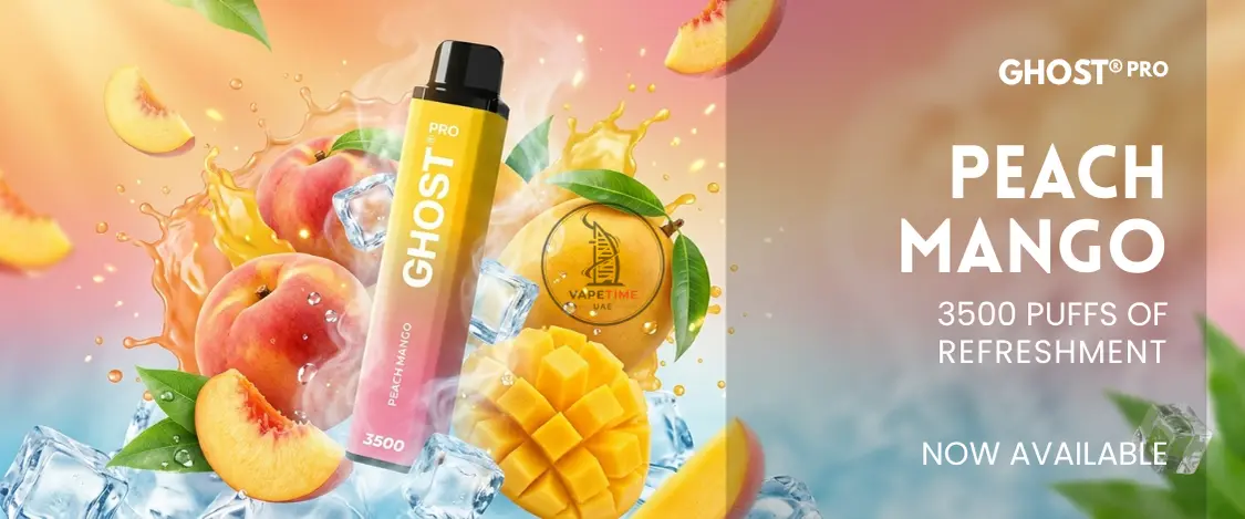 Vapes Bars Ghost Pro 3500 Puffs PeachMango Vapes Bars Ghost Pro 3500 Puffs PeachMango
