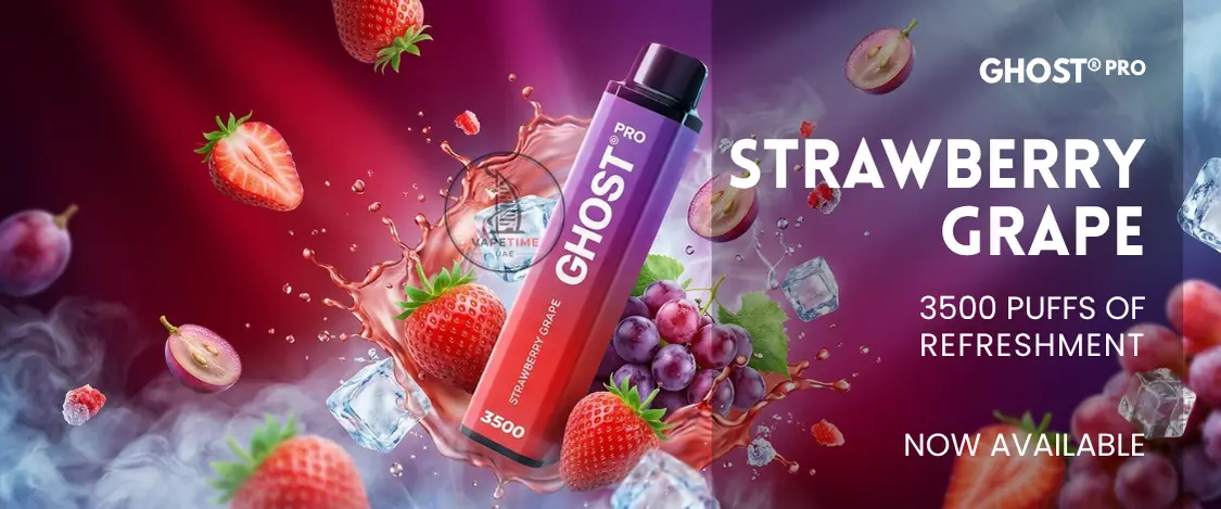 Vapes Bars Ghost Pro 3500 Puffs StrawberryGrape Vapes Bars Ghost Pro 3500 Puffs StrawberryGrape