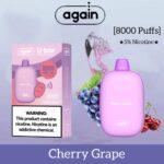 Again U-BAR 8000 Puffs Best Disposable - Cherry Grape