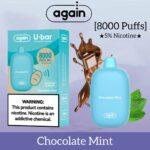 Again U-BAR 8000 Puffs Best Disposable - Chocolate Mint