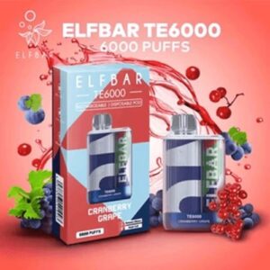 Elf Bar TE6000 Best Disposable - Cranberry Grape