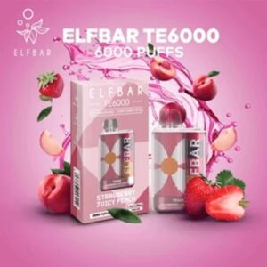 Elf Bar TE6000 Best Disposable - Strawberry Juicy Peach