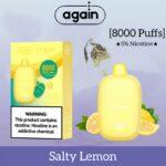 Again U-BAR 8000 Puffs Best Disposable - Salty Lemon