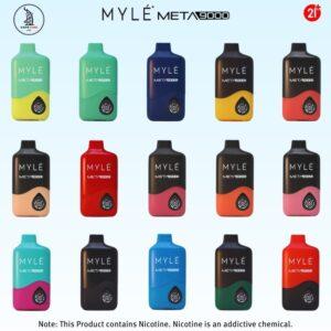 MYLE Meta 9000 Puffs Flavor Options