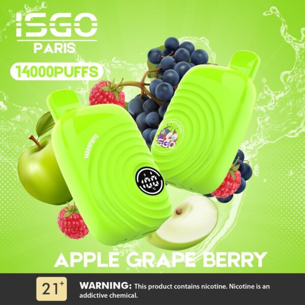Isgo Paris 14000 Puffs Apple Grape Berry