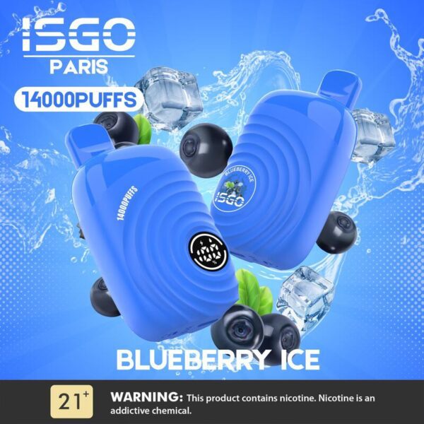 Isgo Paris 14000 Puffs Blueberry Ice