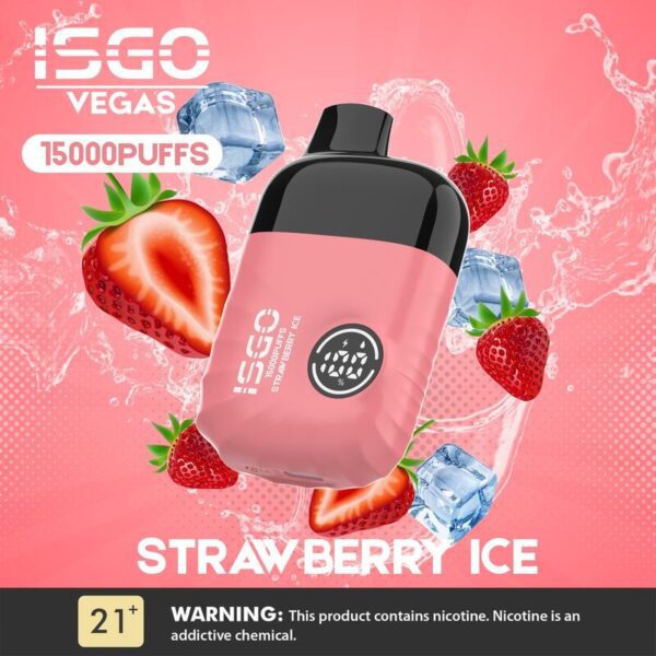 Isgo Vegas 14000 Puffs Strawberry Ice