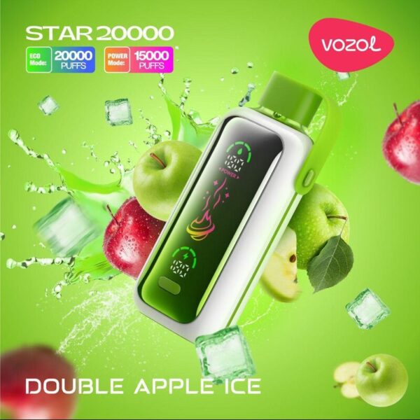 Vozol Star 20000 Puffs Double Apple Ice