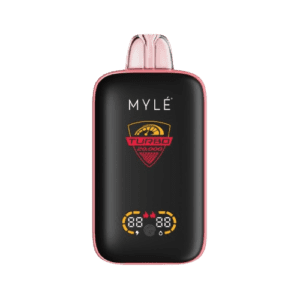 MYLE Turbo 20000 puffs vape device with Type C charging, 850mAh battery, and 18mL e-liquid for an extended vaping experience.