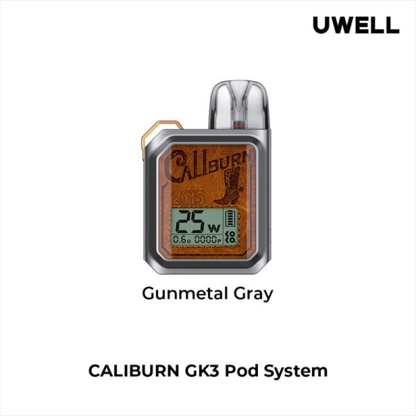 Uwell Caliburn Gk3 Pod System Gunmetal Gray