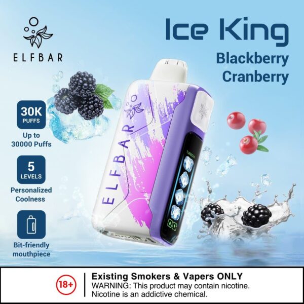 Elfbar Ice King 30000 Puffs Blackberry Cranberry