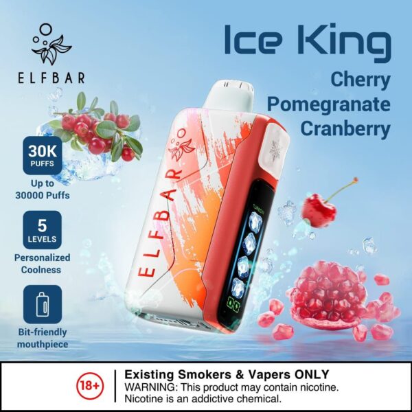 Elfbar Ice King 30000 Puffs Cherry Pomegranate Cranberry