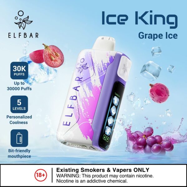 Elfbar Ice King 30000 Puffs Grape Ice