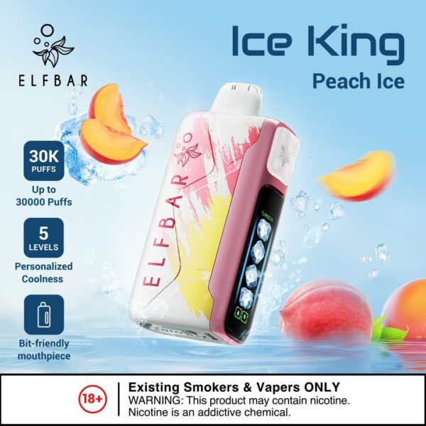 Elfbar Ice King 30000 Puffs Peach Ice