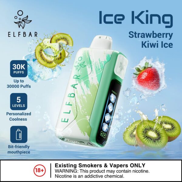 Elfbar Ice King 30000 Puffs Strawberry Kiwi Ice