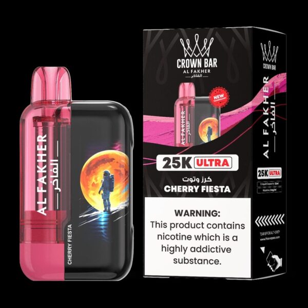 Al Fakher Crown Bar Ultra 25000 Puffs Cherry Fiesta