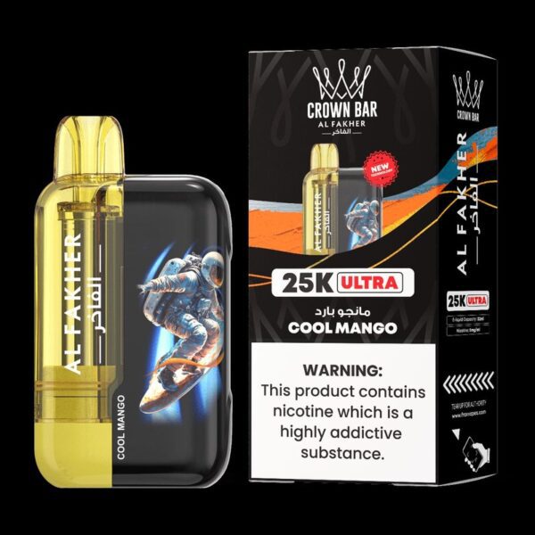 Al Fakher Crown Bar Ultra 25000 Puffs Cool Mango