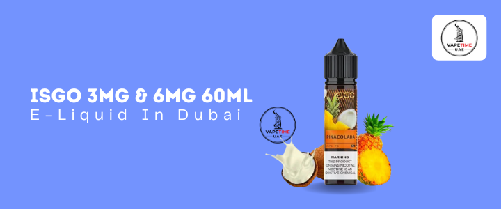 Isgo 3mg & 6mg 60ml E-Liquid In Dubai
