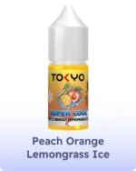 Tokyo E Liquid 30ml Premium Salt Nic Vape Juice in Dubai Peach Orange Lemongrass Ice