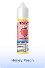 Tokyo E Liquid 60ml Super Cool Freebase Honey Peach