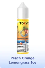 Tokyo E Liquid 60ml Super Cool Freebase Peach Orange Lemongrass Ice