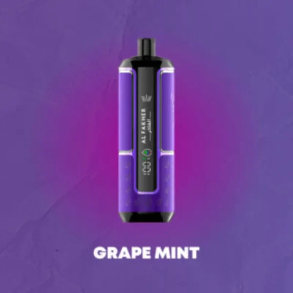 Al Fakher Hypermax 15000 Puffs Crown Bar Disposable Vape Grape Mint