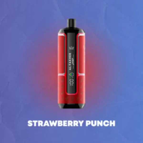 Al Fakher Hypermax 15000 Puffs Crown Bar Disposable Vape Strawberry Punch