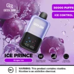 Geek Bar Ice Prince 50000 Puffs Grape Ice