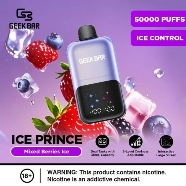 Geek Bar Ice Prince 50000 Puffs Mixed Berries Ice