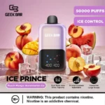 Geek Bar Ice Prince 50000 Puffs Peach Mango Watermelon Ice