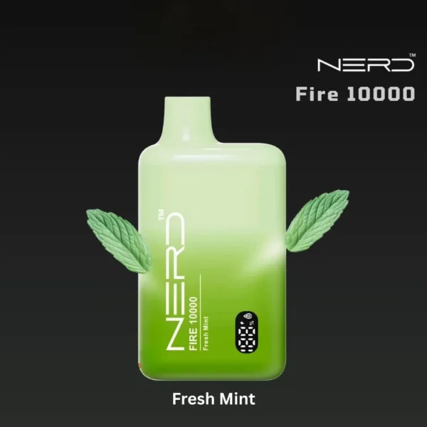 Nerd Fire 10000 Puffs Disposable Vape In Dubai Fresh Mint