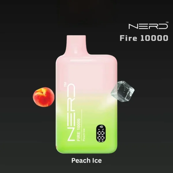 Nerd Fire 10000 Puffs Disposable Vape In Dubai Peach Ice