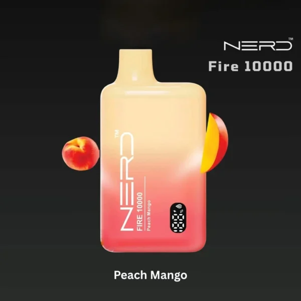 Nerd Fire 10000 Puffs Disposable Vape In Dubai Peach Mango