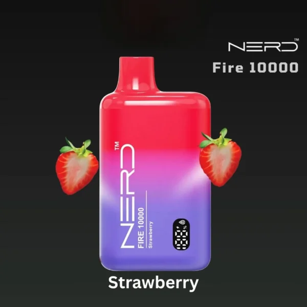 Nerd Fire 10000 Puffs Disposable Vape In Dubai Strawberry