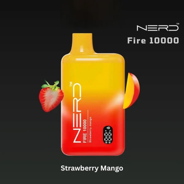 Nerd Fire 10000 Puffs Disposable Vape In Dubai Strawberry Mango