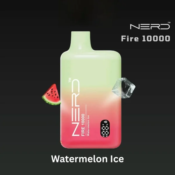 Nerd Fire 10000 Puffs Disposable Vape In Dubai Watermelon Ice