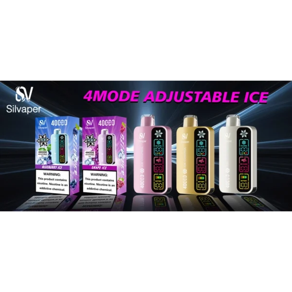 Silvaper 40000 Puffs Disposable Vape 4 Mode with Adjustable Ice - Image 3
