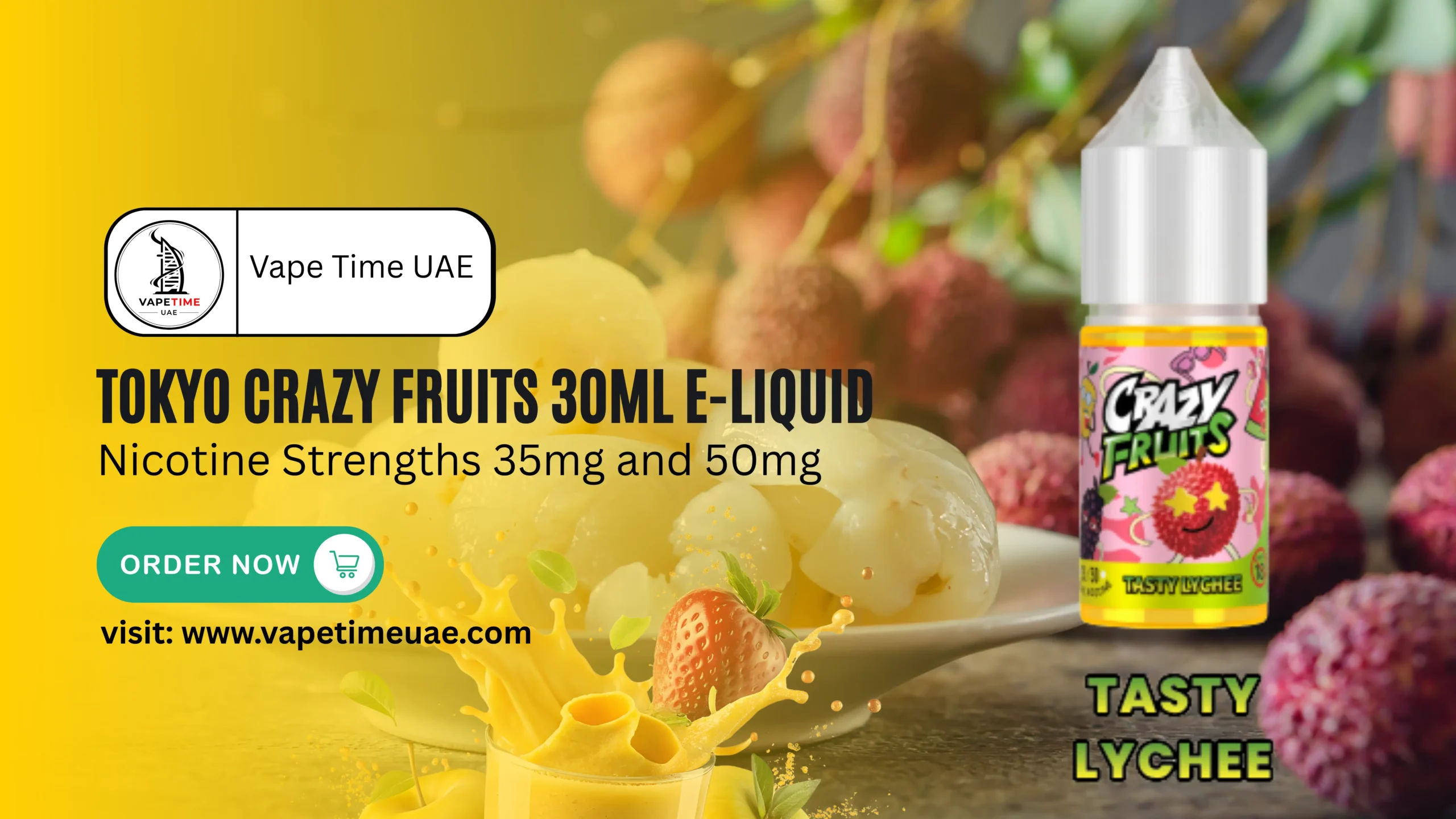 Tokyo Crazy Fruits 30ml E-Liquid 35mg, 50mg