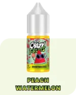 Tokyo Crazy Fruits 30ml E-Liquid 35mg, 50mg Peach Watermelon