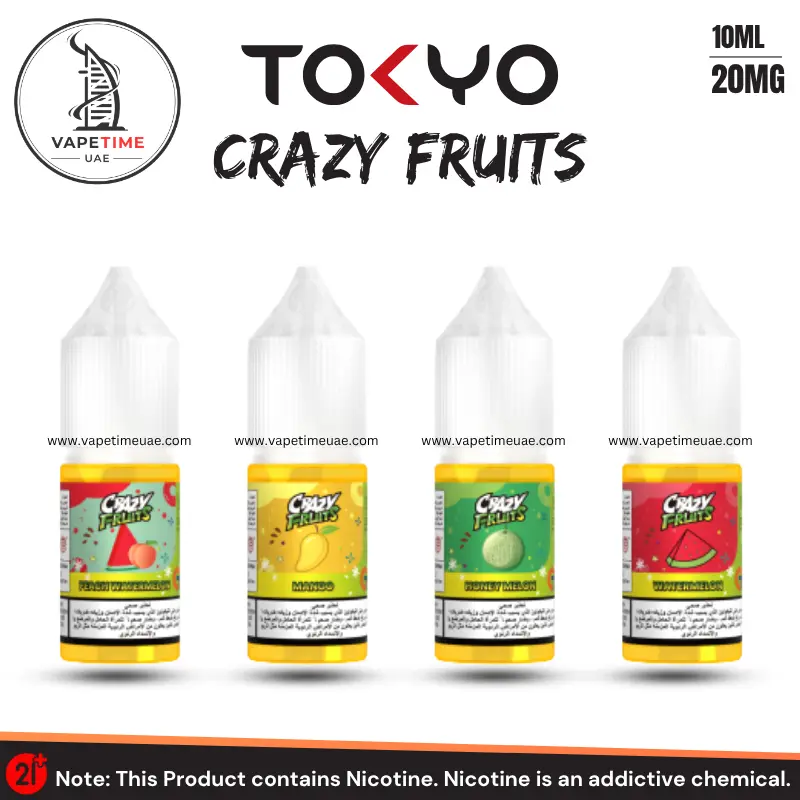 Tokyo Crazy Fruits Salt Nicotine 10ml Juice 20mg E-Liquid Tokyo Crazy Fruits 10ml E-Liquid
